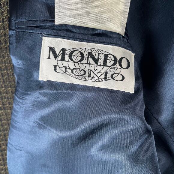 Mondo Uomo Blazer Sport Coat Mens 42R Vtg Wool Alpaca Blend Academia - Picture 10 of 11